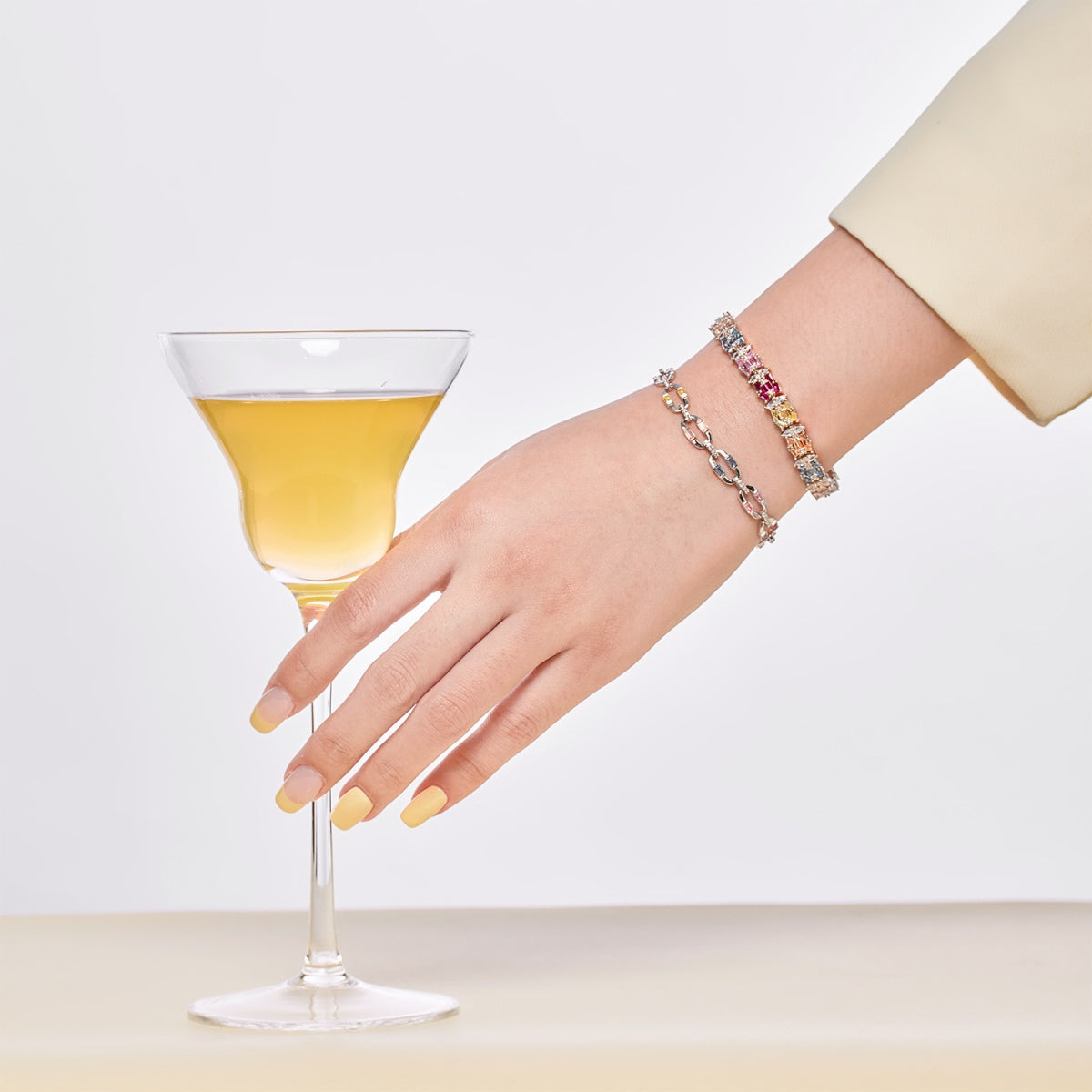 [Everoly JW]Delicate Colorful Multi Cut Party Bracelet