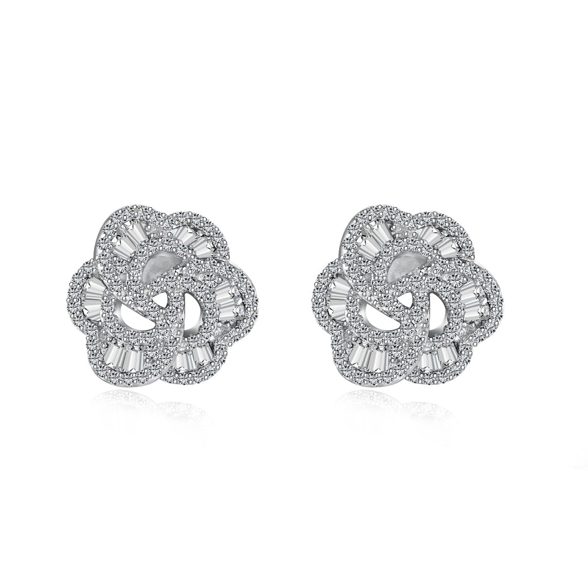[Everoly JW]Exquisite Flower Shape Daily Earrings