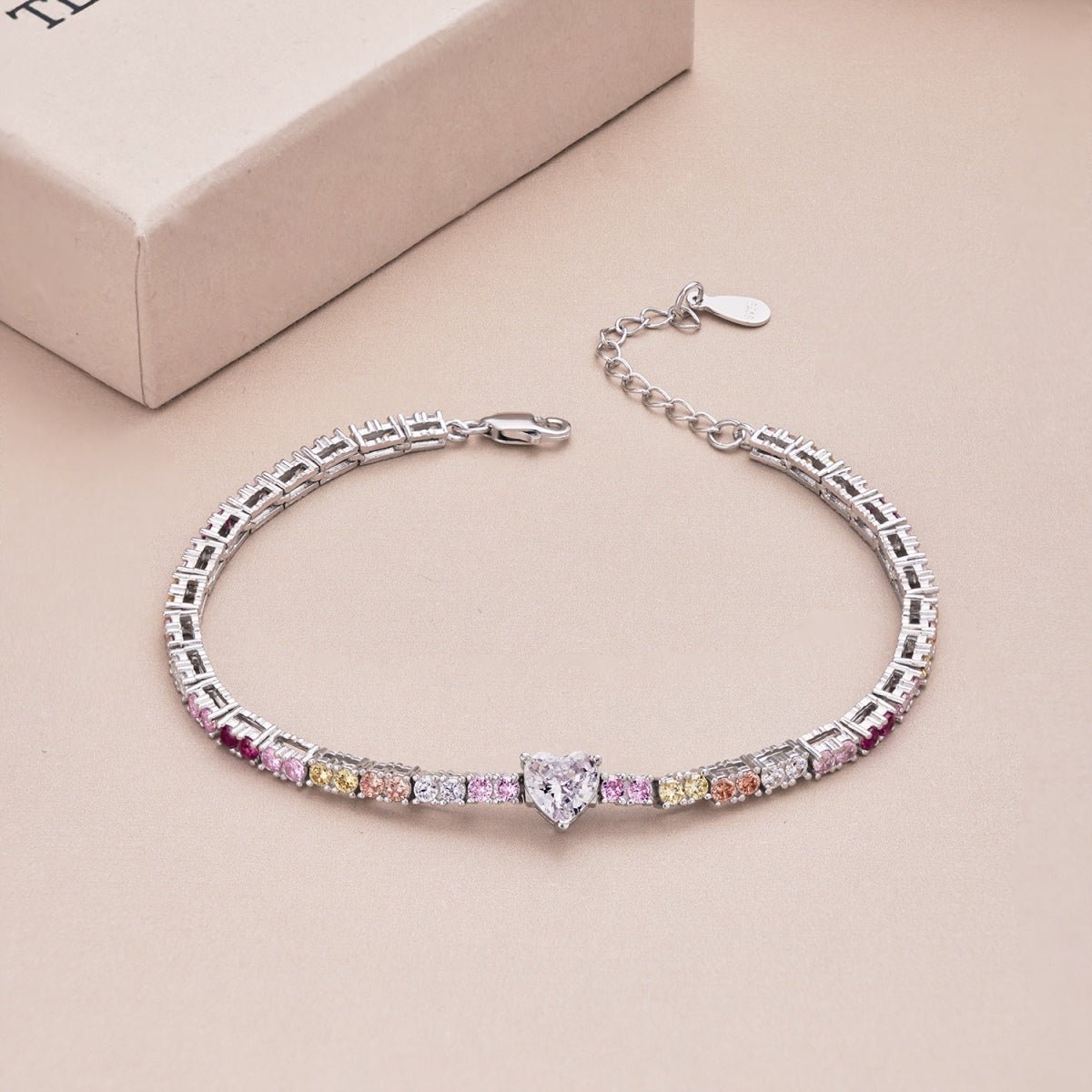 [Everoly JW]Delicate Romantic Heart Shape Lover Bracelet