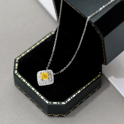 [Everoly JW]Sparkling Asscher Cut Necklace