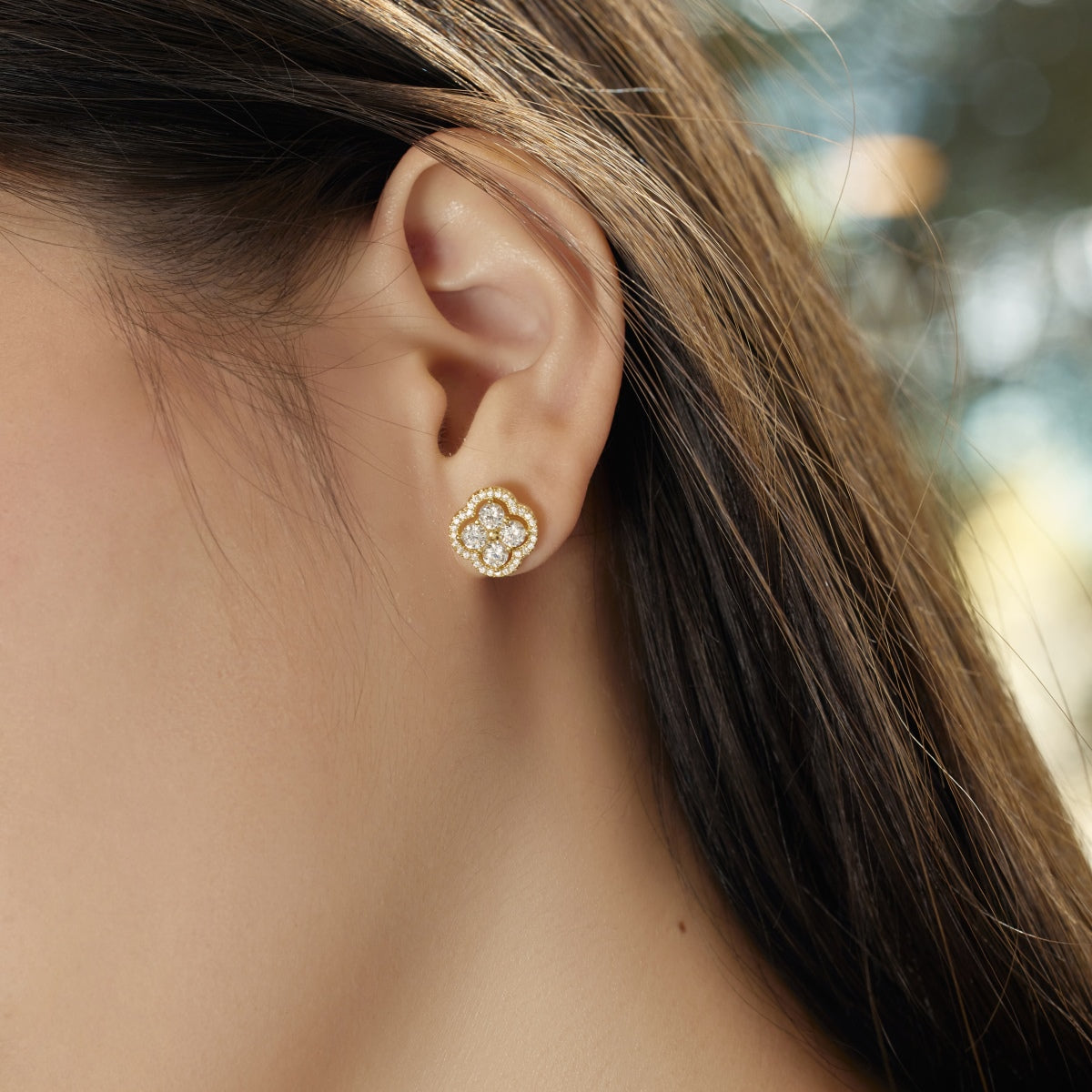 [Everoly JW]Four-Leaf Clover Exquisite Earrings