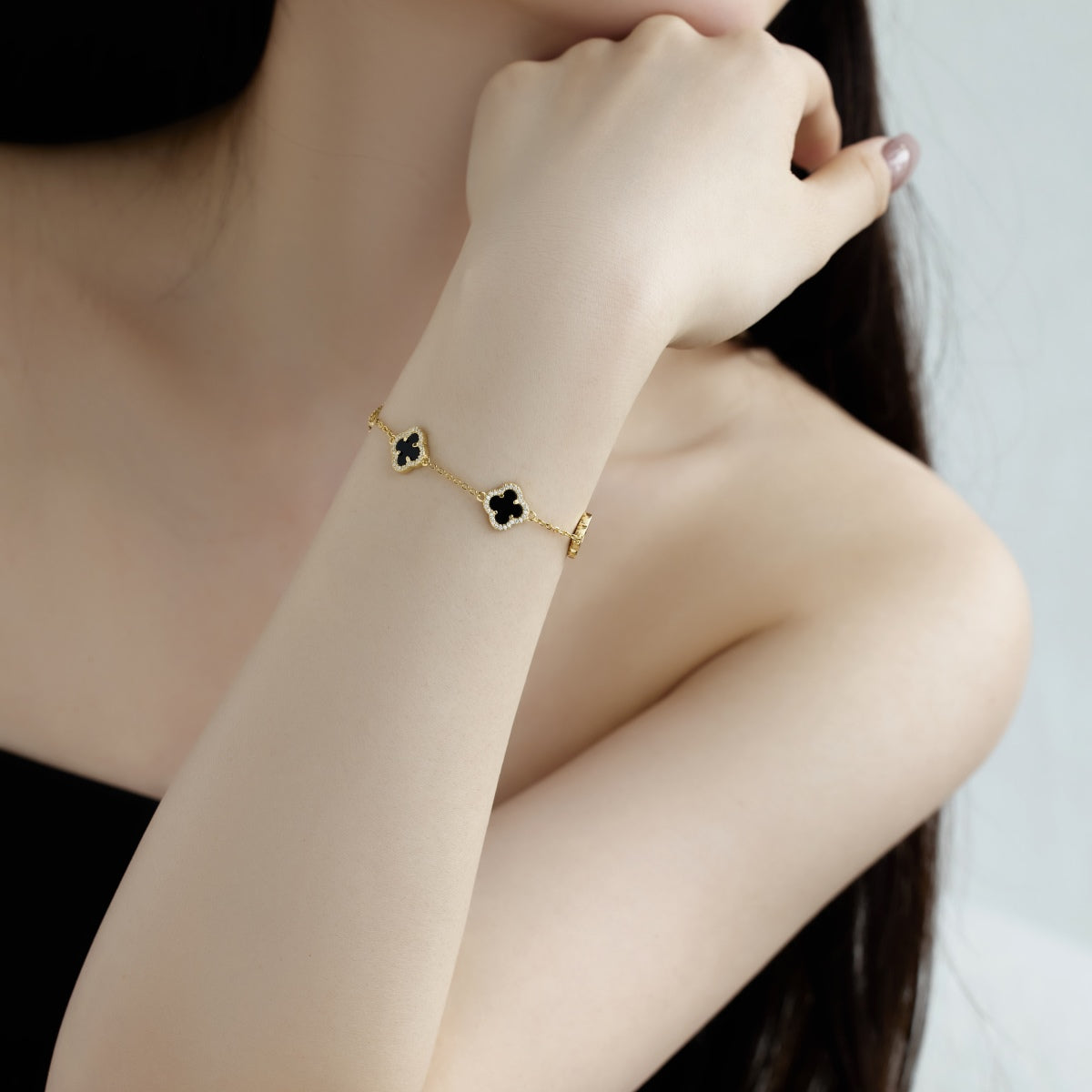 [Everoly JW]Four-Leaf Clover Exquisite Bracelet