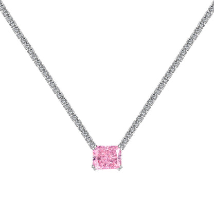 [Everoly JW]4.0 Carat Elegant Radiant Cut Necklace