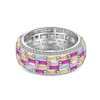 [Everoly JW]Radiant Colorful Radiant Cut Daily Ring