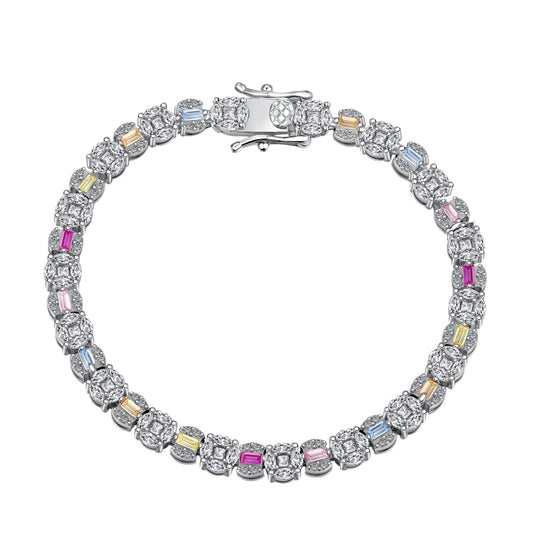 [Everoly JW]Dazzling Radiant Multi Cut Daily Bracelet