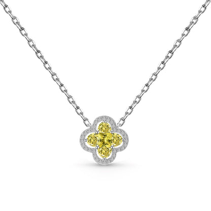 [Everoly JW]Spliced Lucky Four-Leaf Clover Versatile Necklace