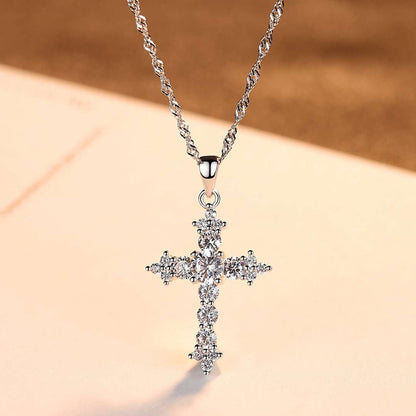 [Everoly JW]Delicate Cross Shape Necklace