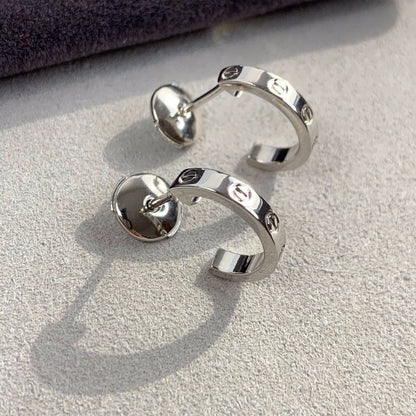 [Everoly JW]LOVE EARRINGS 2.65MM SILVER