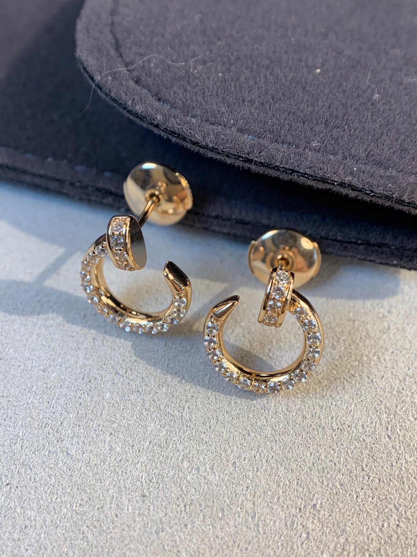 [Everoly JW]JUSTE EARRINGS GOLD DIAMONDS