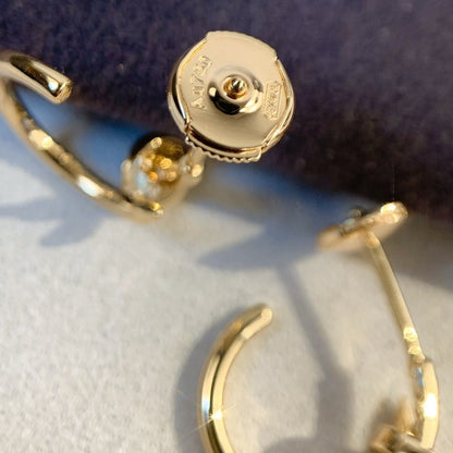 [Everoly JW]JUSTE EARRINGS PINK GOLD