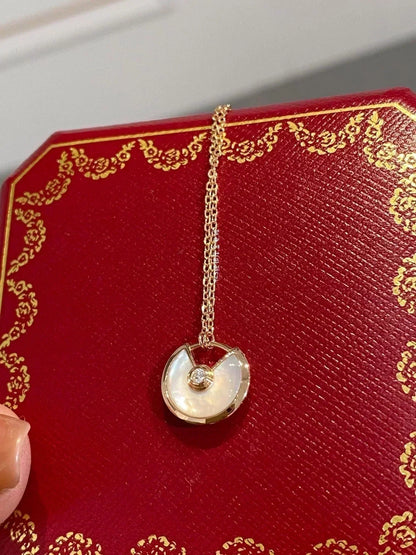 [Everoly JW]AMULETTE ROSE GOLD MOP NECKLACE
