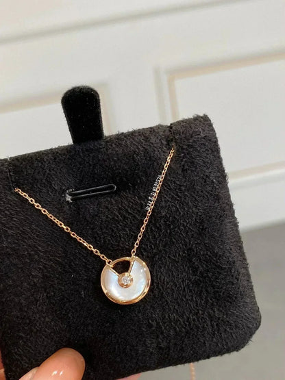 [Everoly JW]AMULETTE ROSE GOLD MOP NECKLACE