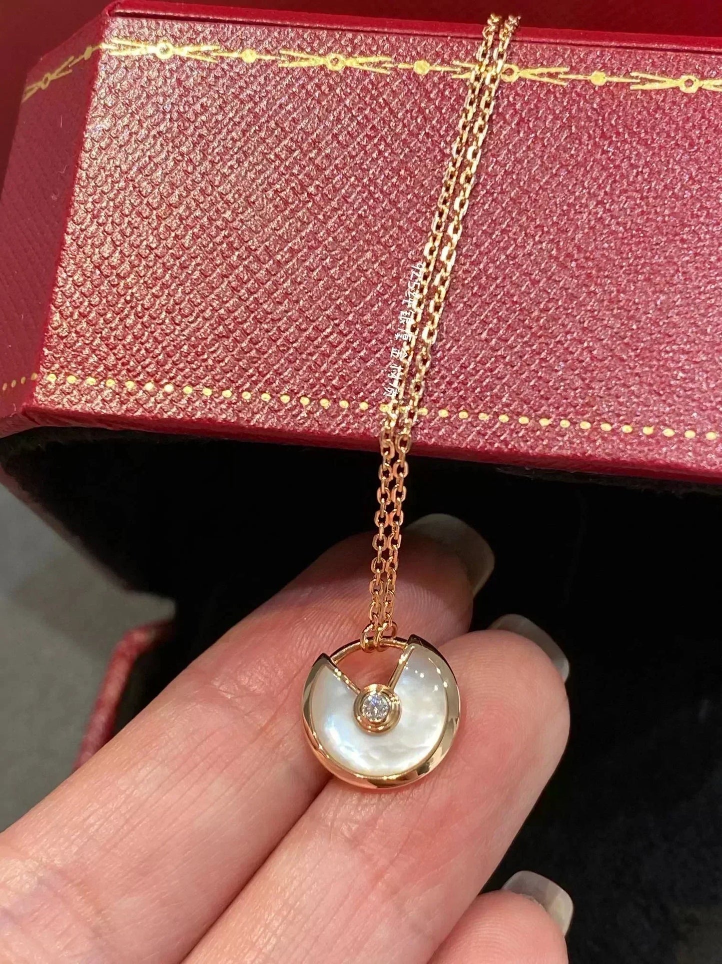 [Everoly JW]AMULETTE ROSE GOLD MOP NECKLACE