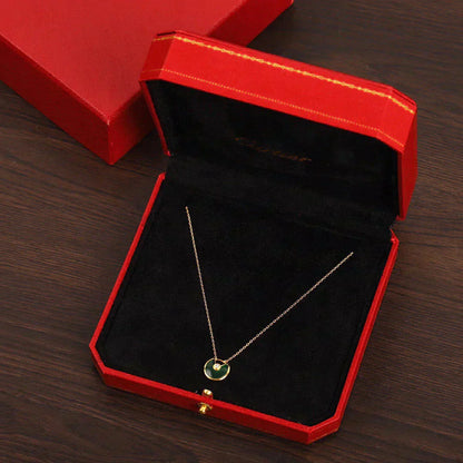 [Everoly JW]AMULETTE GOLD MALACHITE NECKLACE