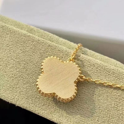 [Everoly JW]CLOVER 15MM DIAMOND TURQUOISE NECKLACE