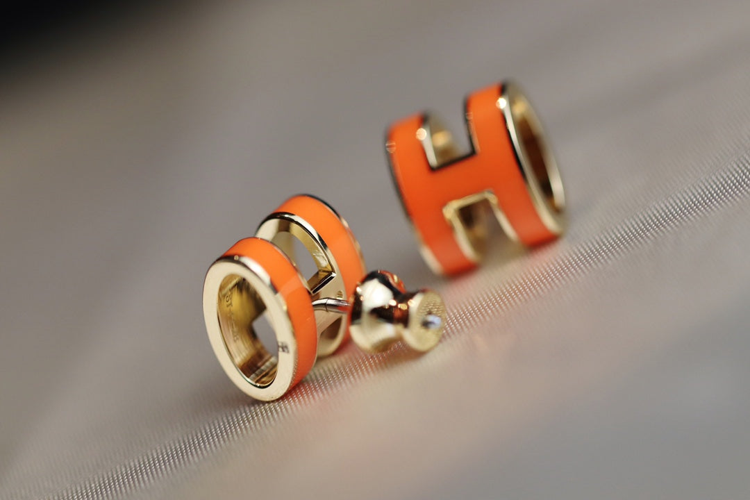 [Everoly JW]MINI POP H EARRINGS ORANGE