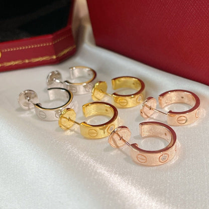 [Everoly JW]LOVE EARRINGS 5.7MM 2 DIAMONDS