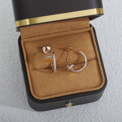 [Everoly JW]JUSTE EARRINGS 12.75MM PINK GOLD DIAMOND