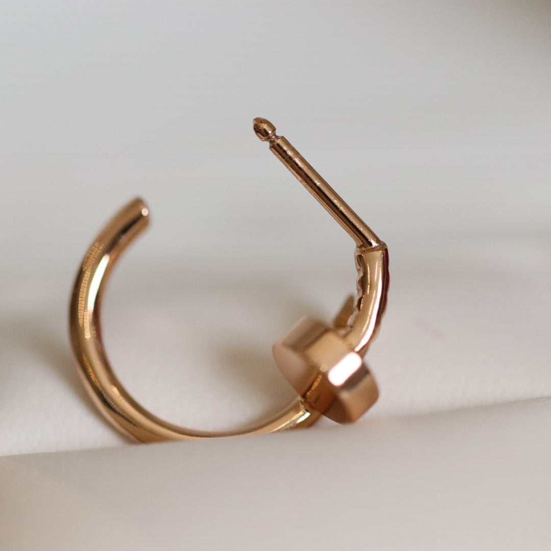 [Everoly JW]JUSTE EARRINGS PINK GOLD