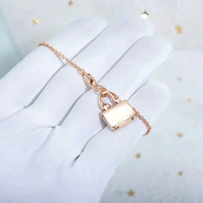 [Everoly JW]AMULETTE PEDANT ROSE GOLD NECKLACE