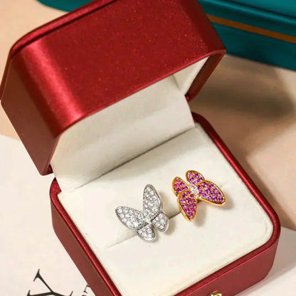 [Everoly JW]TWIN BUTTERFLY DIAMOND RING