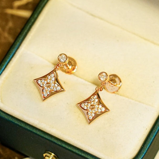 [Everoly JW]STAR DIAMONDS EARRINGS GOLD