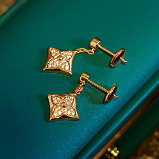 [Everoly JW]STAR DIAMONDS EARRINGS GOLD