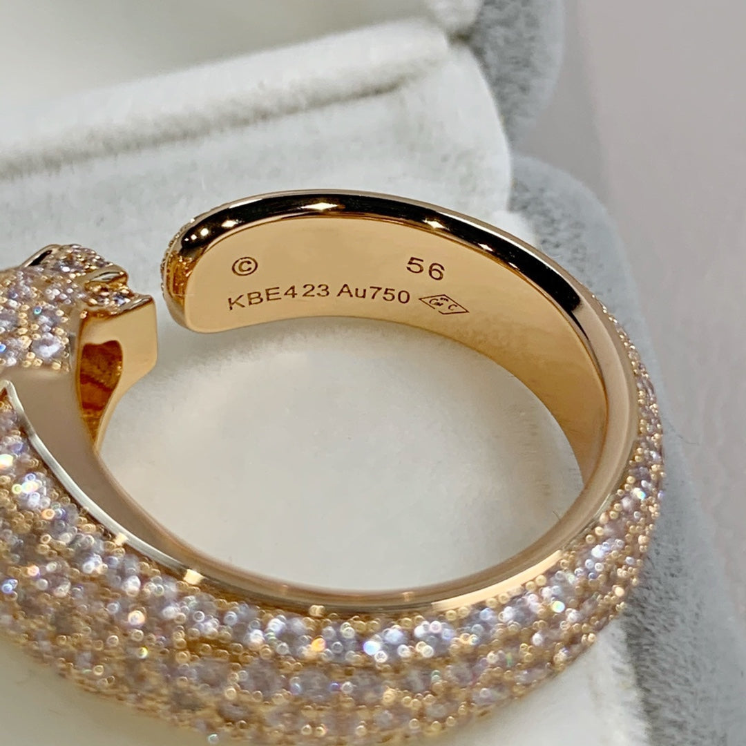 [Everoly JW]PANTHERE PINK GOLD DIAMOND RING