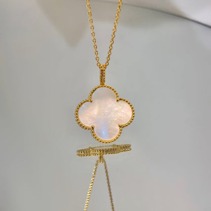 [Everoly JW]CLOVER 25MM MOP LARGE PENDANT NECKLACE