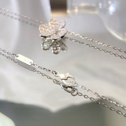 [Everoly JW]FLOWER DIAMOND NECKLACE