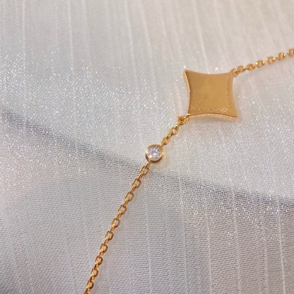 [Everoly JW]COLOR STAR CARNELIAN PINK GOLD DIAMOND BRACELET