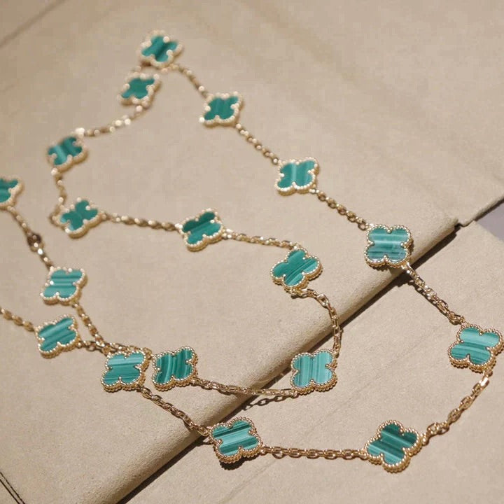 [Everoly JW]CLOVER 20 MOTIFS MALACHITE GOLD