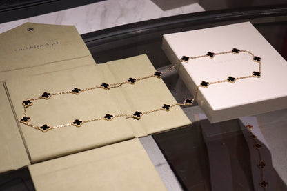 [Everoly JW]CLOVER 20 MOTIFS ONYX ROSE GOLD