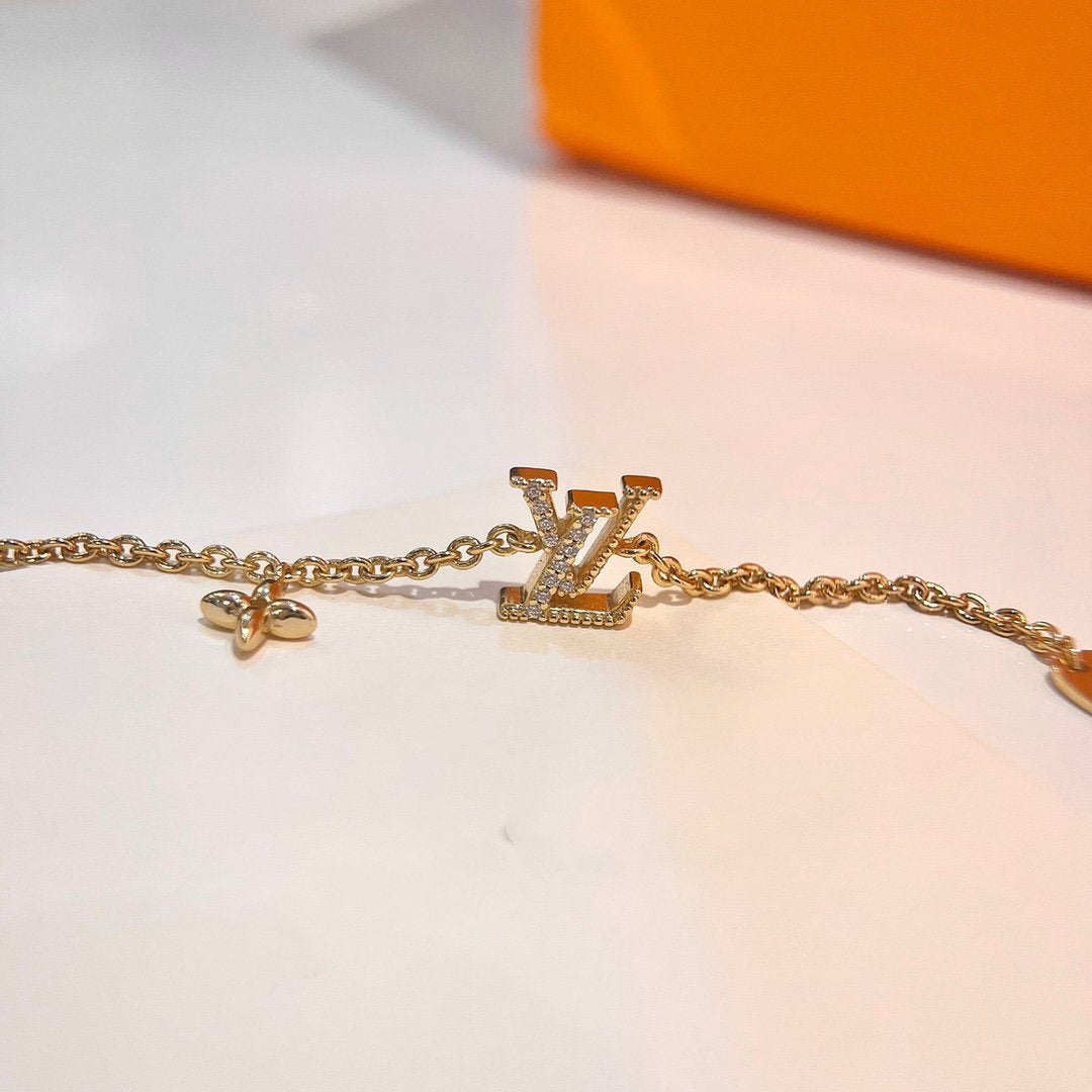 [Everoly JW]LOGO STAR MOTIF GOLD BRACELET