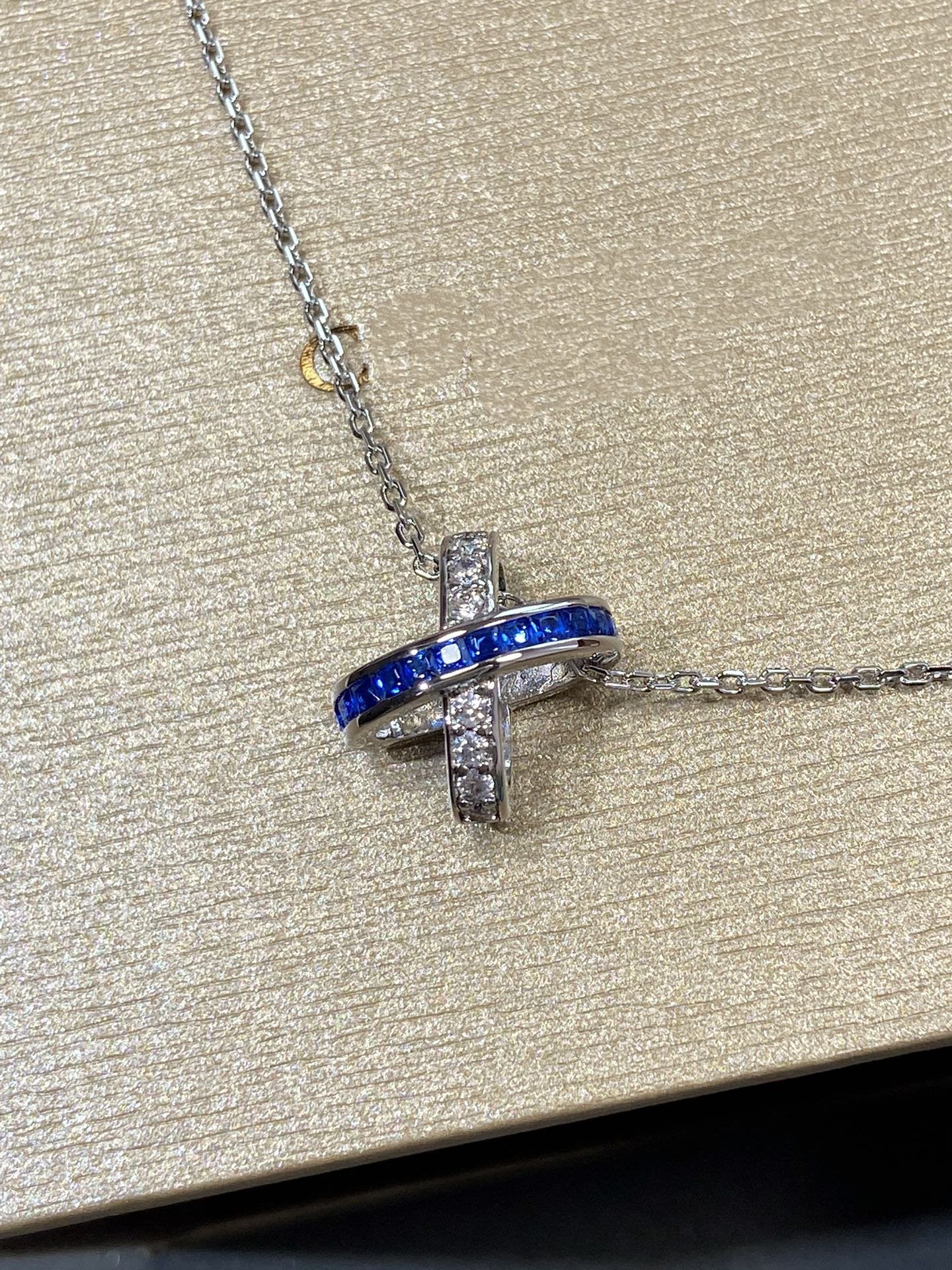 [Everoly JW]LIENS DIAMOND SILVER NECKLACE