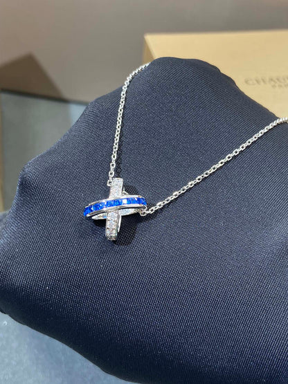 [Everoly JW]LIENS DIAMOND SILVER NECKLACE