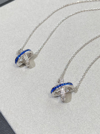 [Everoly JW]LIENS DIAMOND SILVER NECKLACE
