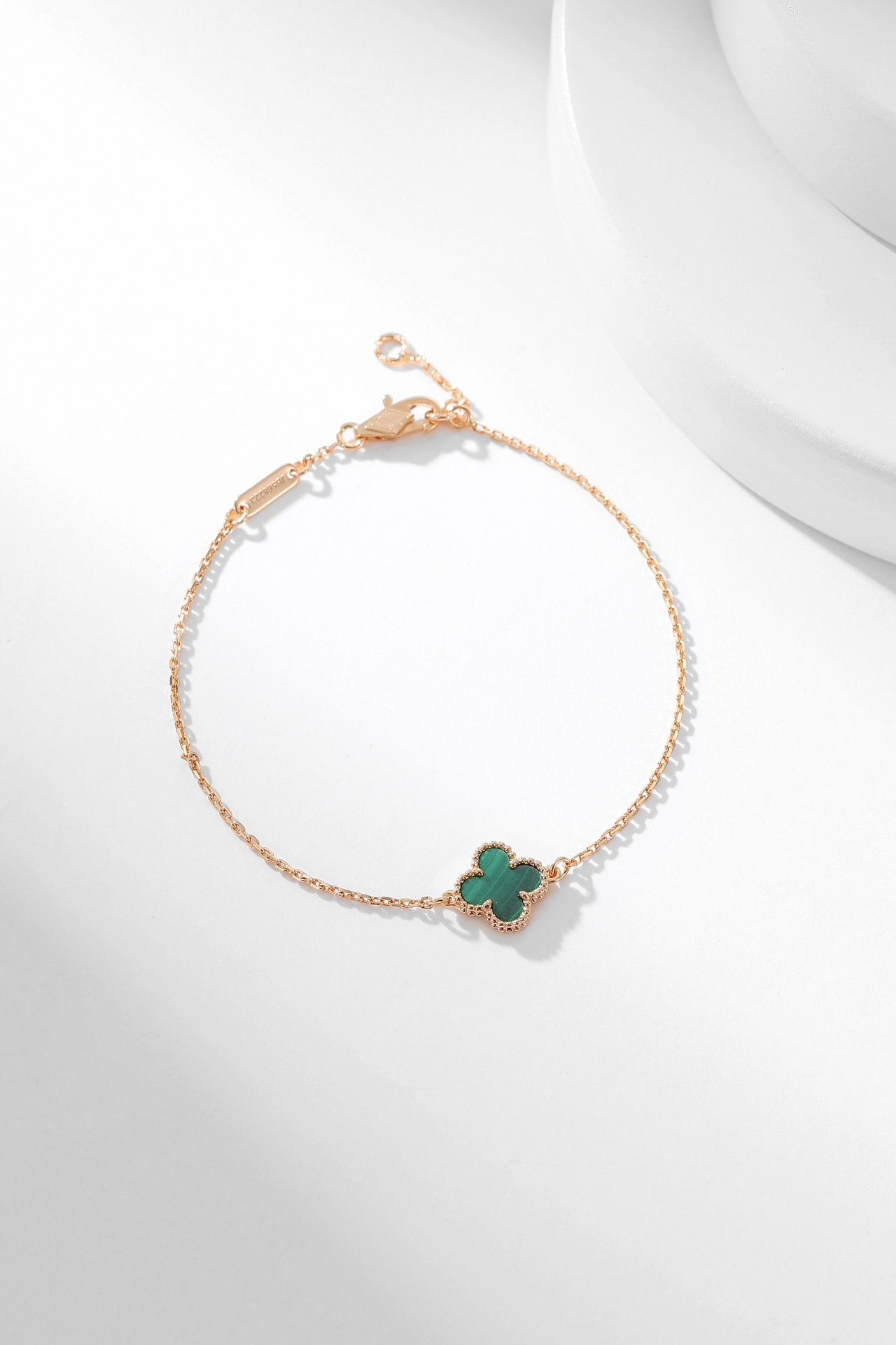 [Everoly JW]CLOVER BRACELET MALACHITE 1 MOTIF