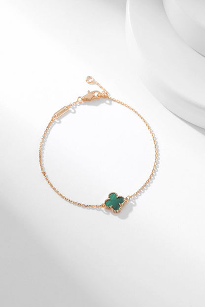 [Everoly JW]CLOVER BRACELET MALACHITE 1 MOTIF