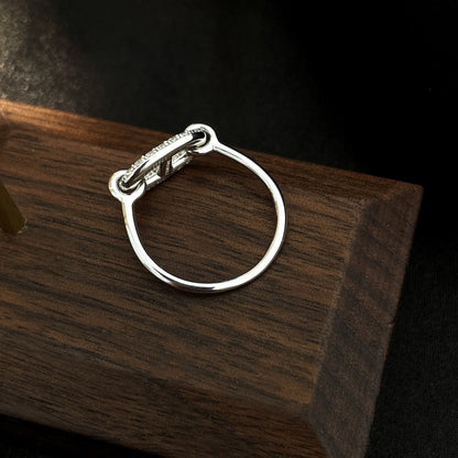 [Everoly JW]RONDE SMALL SILVER DIAMOND RING