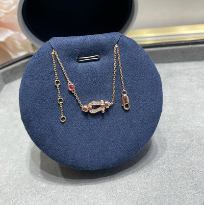 [Everoly JW]FORCE 10 DIAMOND CHAIN LINK PINK GOLD BRACELET