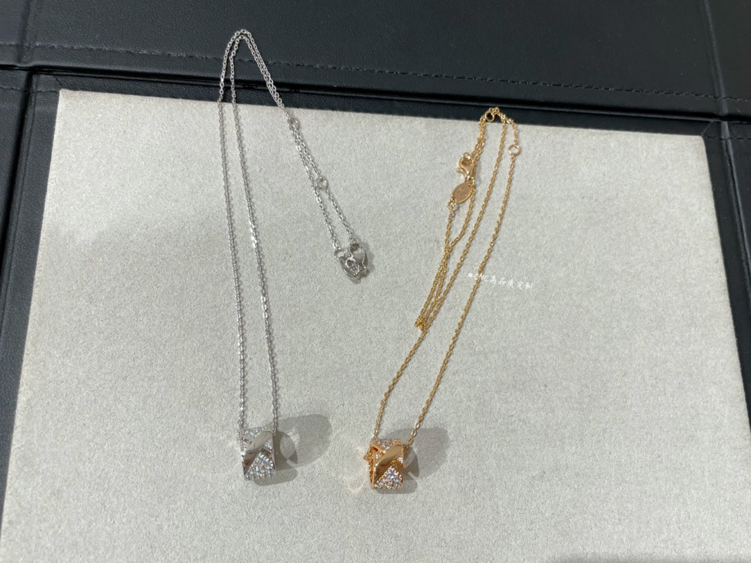 [Everoly JW]LIENS EVIDENCE DIAMOND PAVED NECKLACE