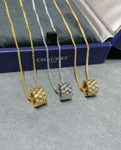[Everoly JW]BEE LOVE DIAMOND PAVED 3 ROW NECKLACE