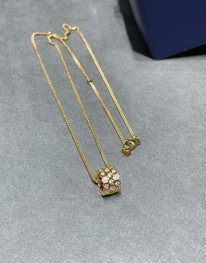 [Everoly JW]BEE LOVE DIAMOND PAVED 3 ROW NECKLACE