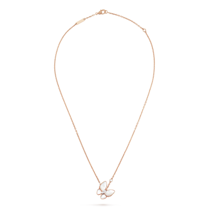 [Everoly JW]BUTTERFLY MOP DIAMOND NECKLACE
