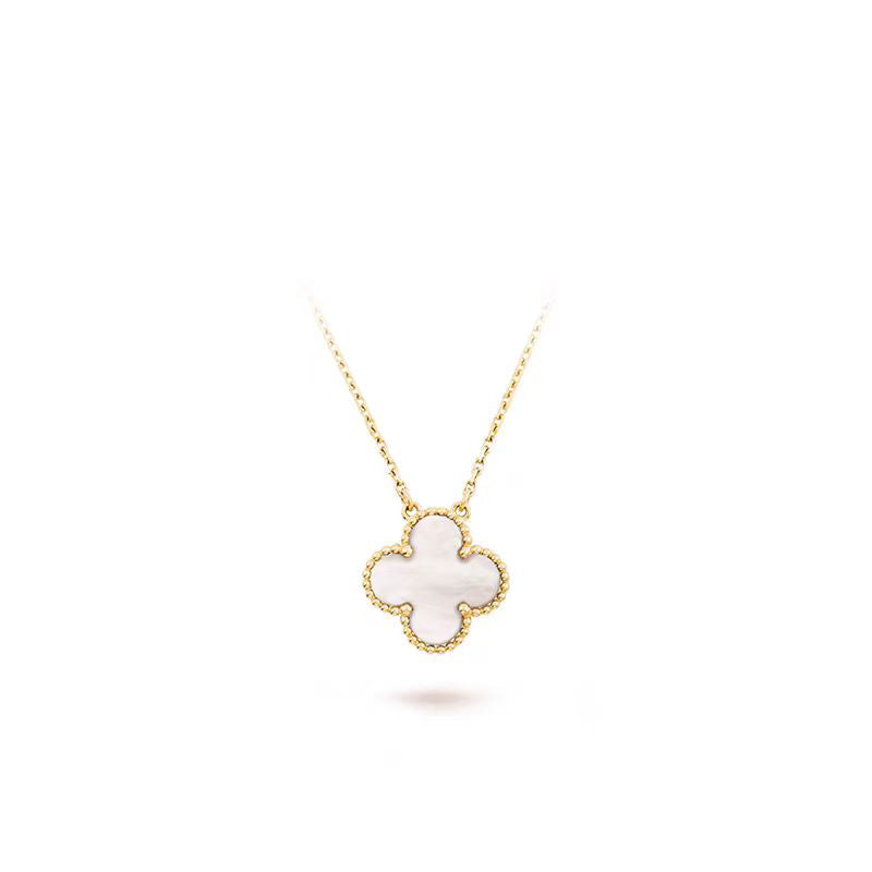 [Everoly JW]CLOVER 15MM MEDIUM WHITE MOP NECKLACE