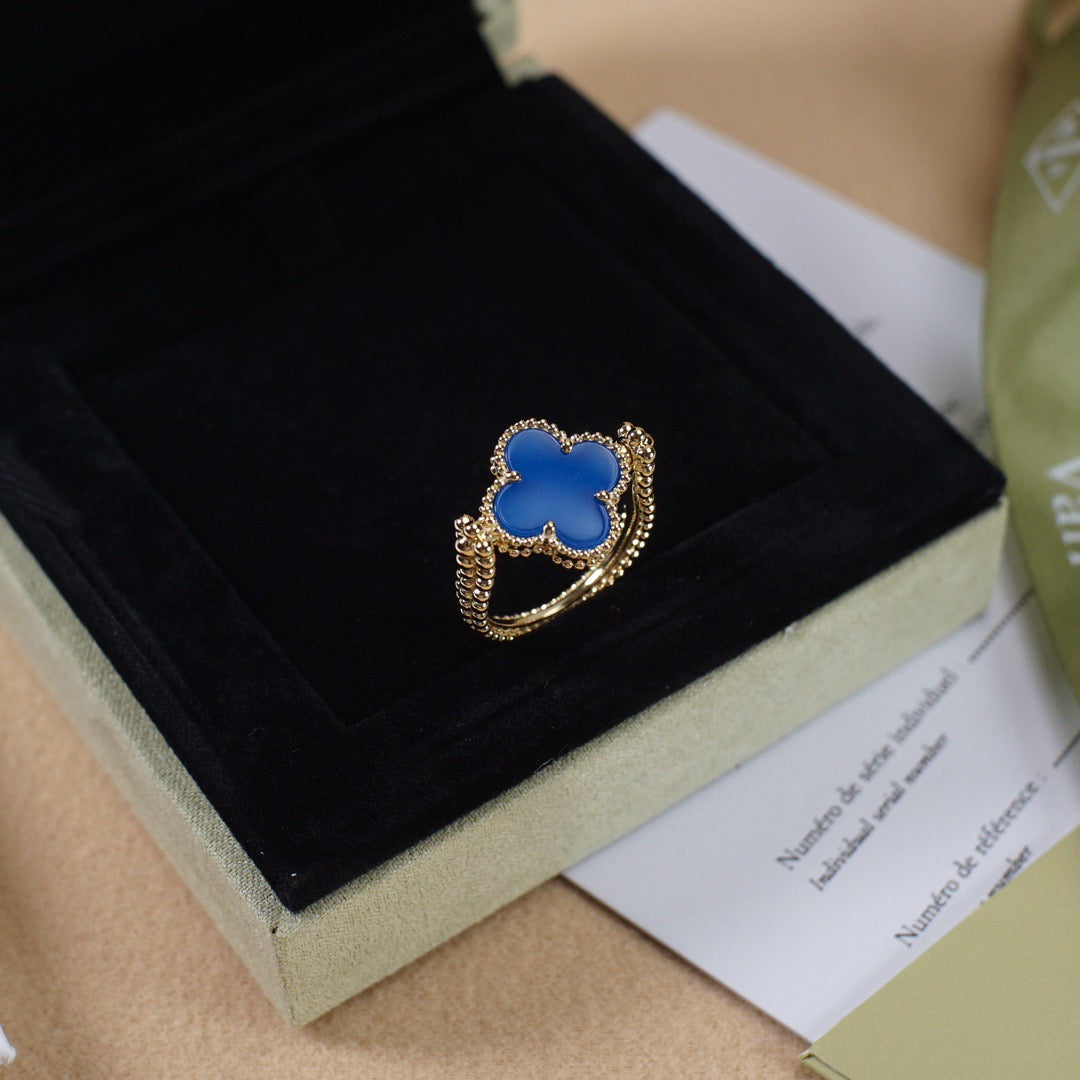 [Everoly JW]CLOVER RIVERSIBLE ROSE GOLD RING