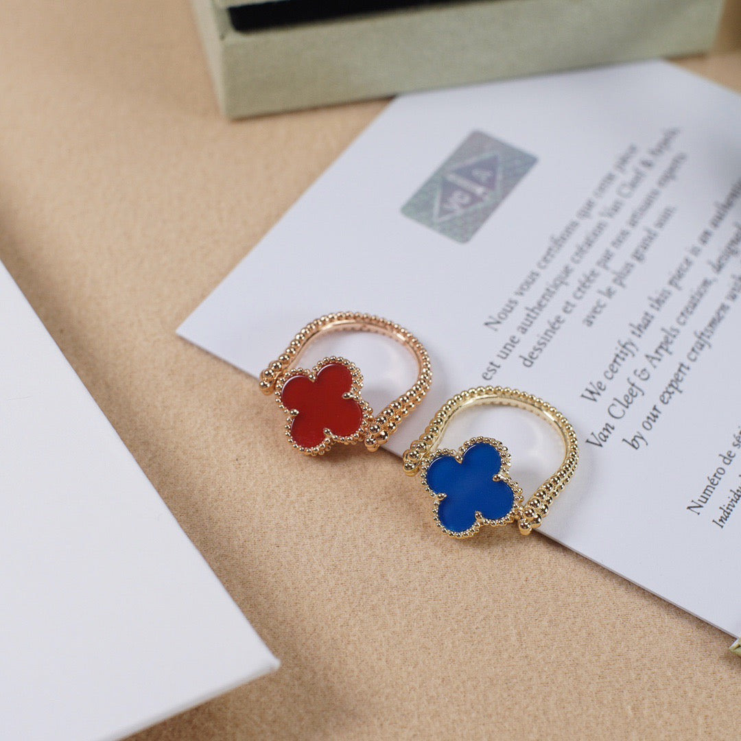 [Everoly JW]CLOVER RIVERSIBLE ROSE GOLD RING