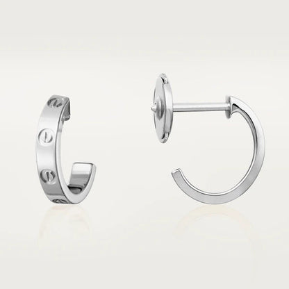 [Everoly JW]LOVE EARRINGS 2.65MM SILVER