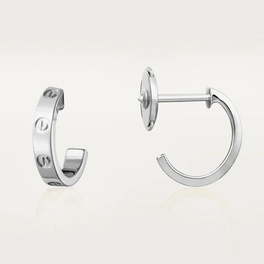 [Everoly JW]LOVE EARRINGS 2.65MM SILVER